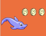 Dolphin dash cápás HTML5 játék