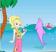 Polly Pocket girl photographer cápás HTML5 játék
